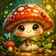 A colorful cartoon dinosaur avatar with bright patterns, perfect for a friendly profile picture.